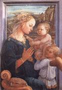 Filippino Lippi Madonna with the Child and Two Angels Germany oil painting artist